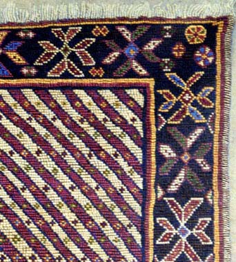 detail of Lori Stripes rug