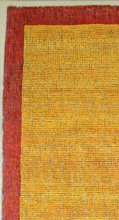 detail of Tibetan rug